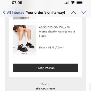 ASOS mystic chunky Mary Jane’s - wide fit for a large foot, size 11